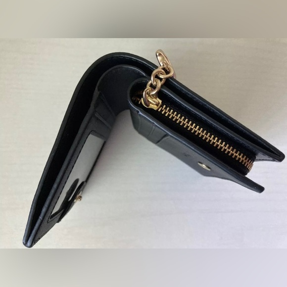 coach Snap Card Case Wallet With Disco Star Print Black Multi - Picture 6 of 8